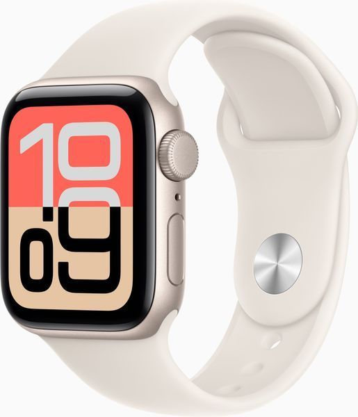Смарт-часы Apple Watch SE 3 GPS + Cellular 40mm Starlight Alu. Case w. Starlight S. Band - S/M (MEP64) MEP64 фото
