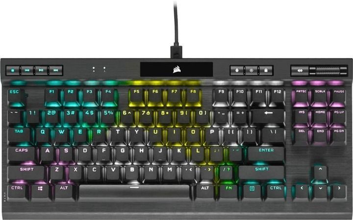 Клавіатура дротова Corsair K70 TKL Champion Series OPX RGB USB Black (CH-911901A) (Open Box) CH-911901A фото