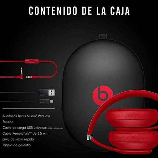 Навушники Beats by Dr. Dre Studio3 Wireless Red (MQD02) MQD02 фото