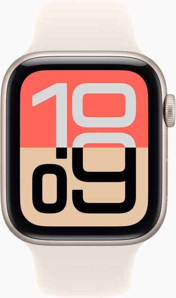 Смарт-часы Apple Watch SE 3 GPS 44mm Starlight Alu. Case w. Starlight S. Band - M/L (MEHJ4) MEHJ4 фото