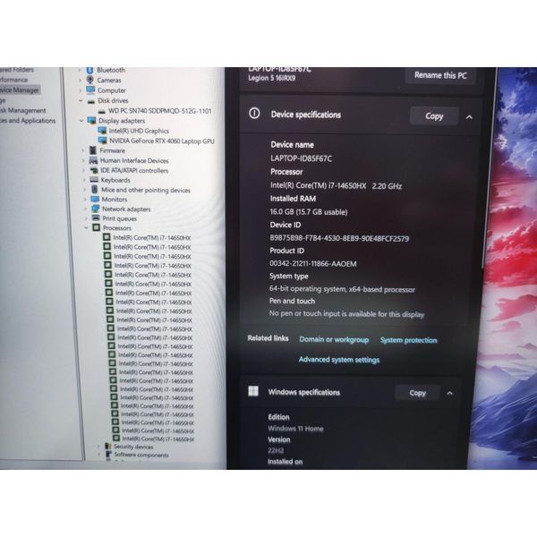 Ноутбук Lenovo Legion 5 16IRX9 (83DG004NUS) 83DG004NUS фото