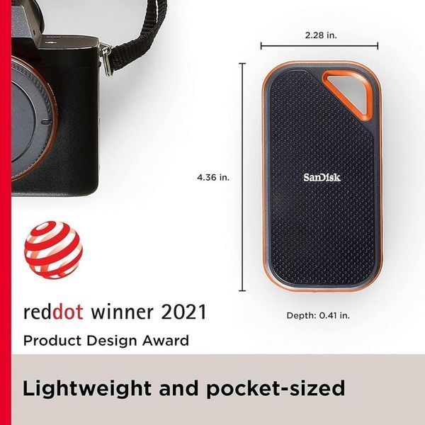 SSD накопичувач SanDisk Extreme PRO Portable SSD V2 4 TB (SDSSDE81-4T00-G25) SDSSDE81-4T00-G25 фото