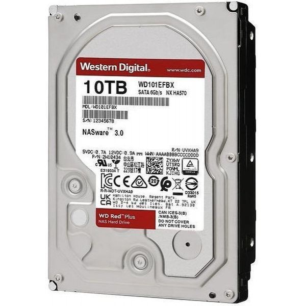 Жесткий диск WD Red Plus 10 TB (WD101EFBX) WD101EFBX фото