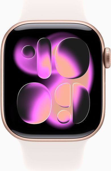 Смарт-годинник Apple Watch Series 11 GPS 42mm Rose Gold Alu. Case w. Light Blush S. Band - S/M (MEU04) MEU04 фото