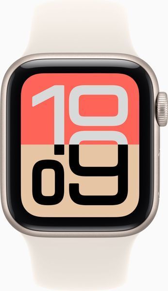 Смарт-годинник Apple Watch SE 3 GPS 40mm Starlight Alu. Case w. Starlight S. Band - S/M (MEH34) MEH34 фото