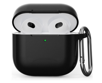 Чохол для AirPods 4 Silicone Case/Microfiber Black (553374) 553374 фото