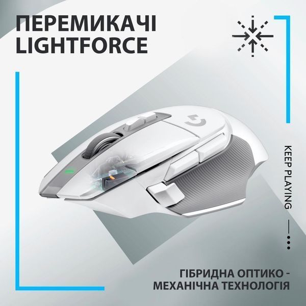 Миша Logitech G502 X Lightspeed Wireless White (910-006189) 910-006189 фото