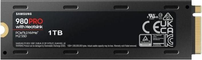 SSD накопитель Samsung 980 PRO w/ Heatsink 1TB (MZ-V8P1T0CW) MZ-V8P1T0CW фото